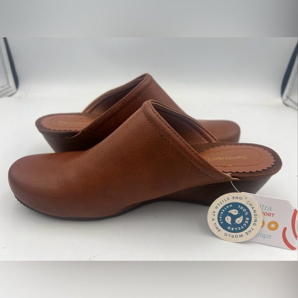 BareTraps Shoes - Baretraps Lilibet Mules Women’s Size 8.5M Cognac Brown Ultra Comfort Slides NWT